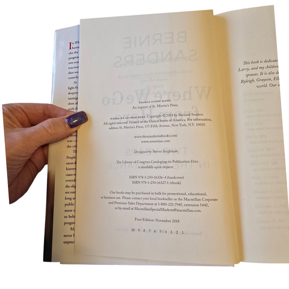 Where We Go From Here by Bernie Sanders 1st Edition Hardcover 270 Pages - Picture 9 of 9